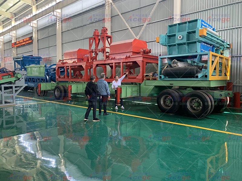 遼寧客戶實地考察重選設(shè)備廠家